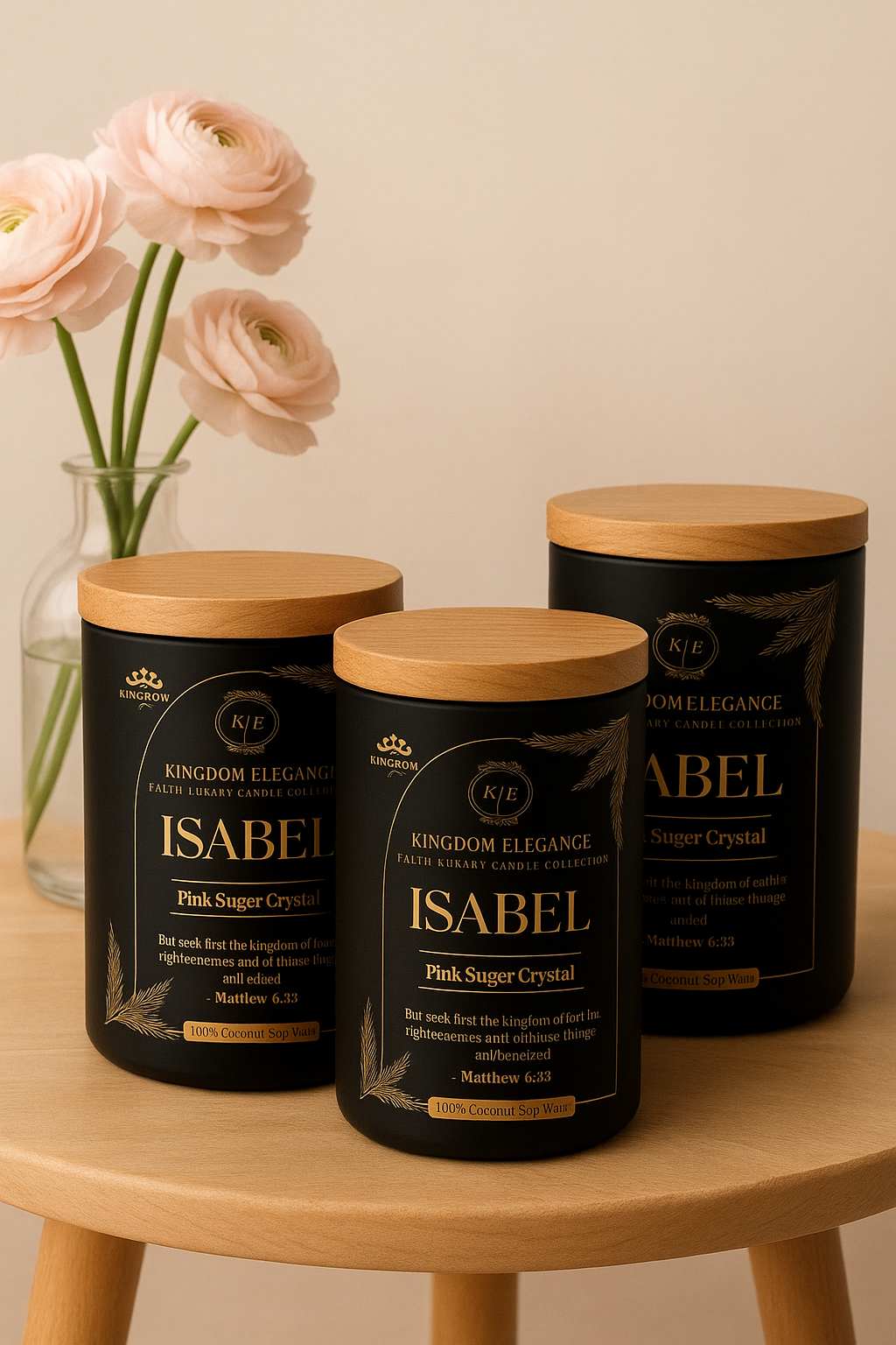 Isabel - Pink Sugar Crystal